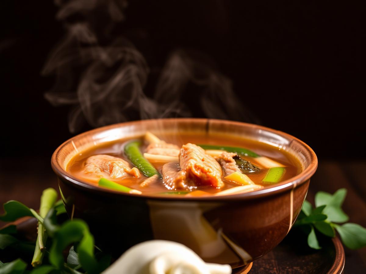 Sinigang na Baboy — Bright, sour tamarind soup with pork and vegetables. Comfort in a bowl on a cold Bowmanville day.